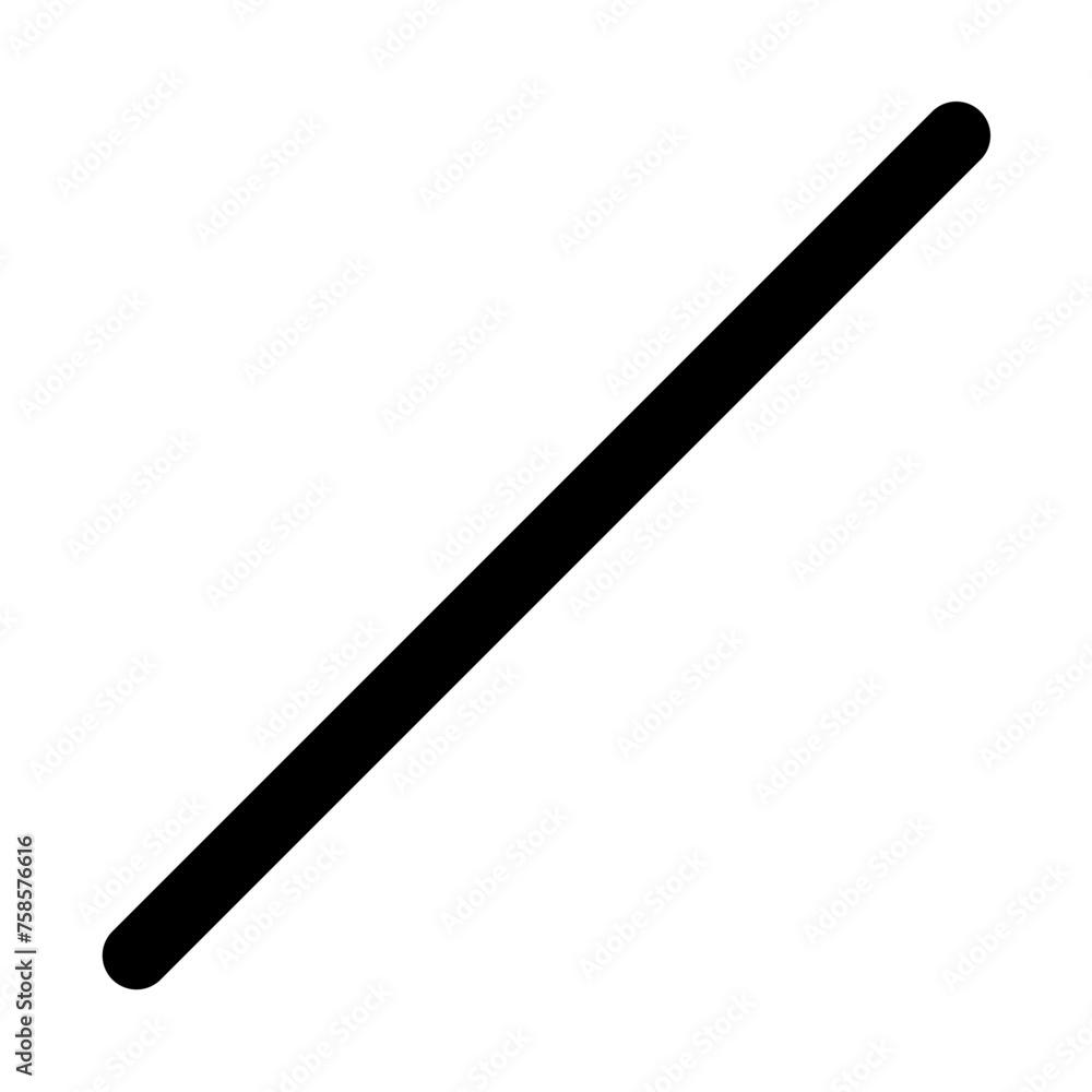 Aufkleber linear line icon in outline style. simple slash symbol vector illustration — pixel-perfect icon.