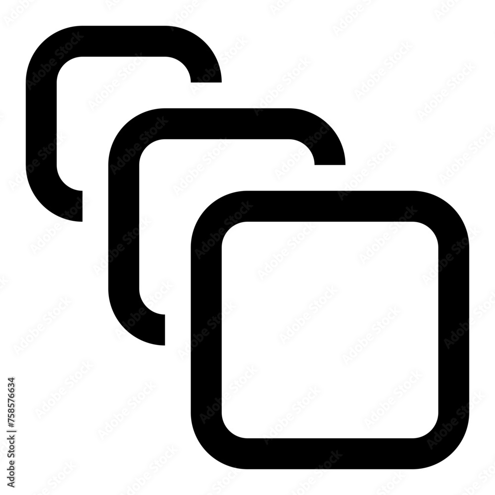 Poster motion transition icon in outline style. simple animation symbol vector illustration — pixel-perfect