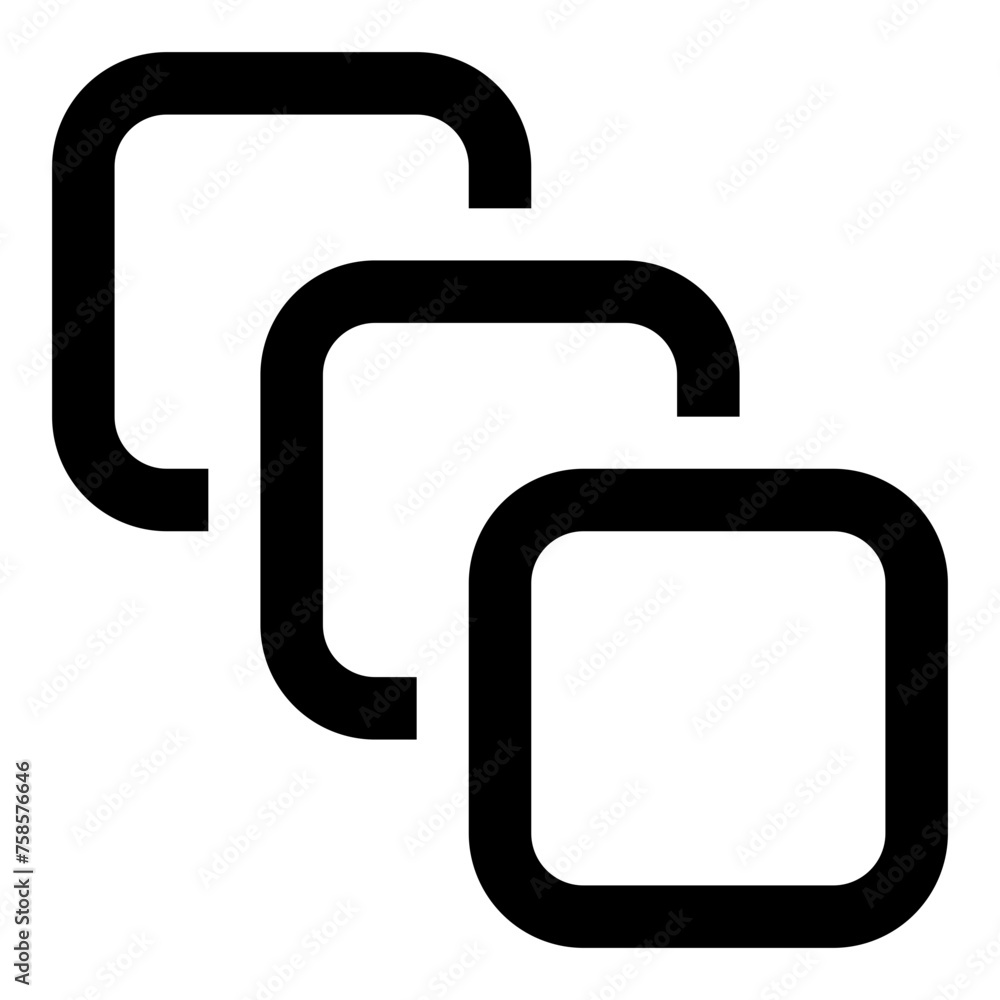 Poster motion icon in outline style. simple animation vector illustration — pixel-perfect icon.