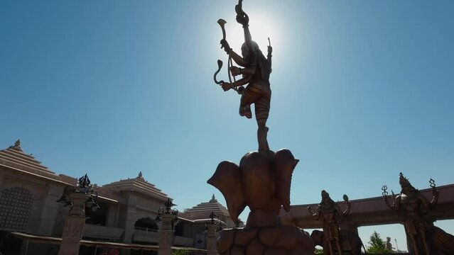 Mahakali temple Corridor Ujjain Gajasurasamhar  idol 180d view in Madhya Pradesh in india