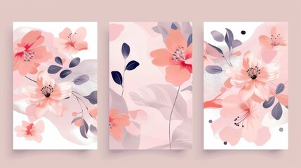 The premium modern template of a flower with a fresh floral pattern is perfect to be used for wedding invites, makeup catalogs, brochure templates, flyers, and congratulatory cards.