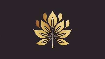 Tree leaf flower icon modern design. Graceful jewel boutique modern sign. Abstract elegant tree leaf flower logo icon modern design. Universal creative premium symbol.