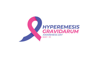 Hyperemesis Gravidarum awareness day. background, banner, card, poster, template. Vector illustration.