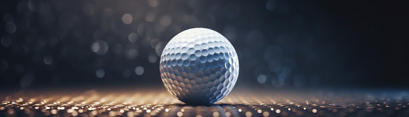 Macro shot of a golf ball just as it meets the club, a split-second of power and precision frozen in time