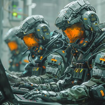 The clatter of keyboards in a cyber warfare unit echoed like gunfire digital soldiers battling in the unseen front