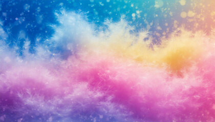 Fuzzy pink, blue, yellow background gradient color 