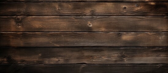 A closeup shot of a brown hardwood plank wall, showcasing the intricate pattern of the wood grain. The blurred background adds depth to the image - Powered by Adobe
