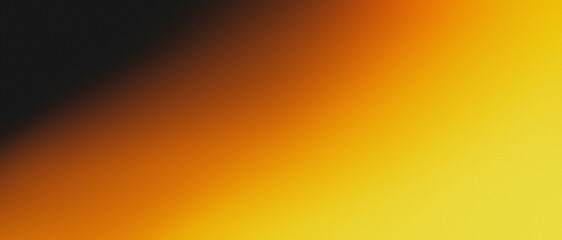 Black orange yellow sunset gradient colors banner background template.
