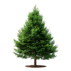 Red Cedar tree on isolated background