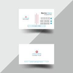 Business card design template, Clean professional business card design template, creative modern geometric visiting card, business card template, personal visiting card with company logo.