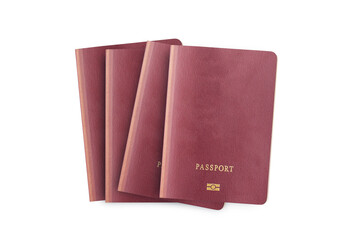 Close up of blank passport isolated