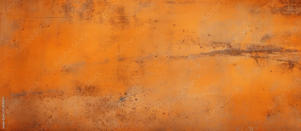 Poster a close up of a weathered hardwood flooring with tints of brown, amber and peach. the rusty metal su