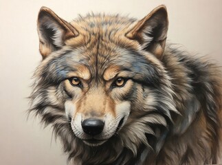 Obraz premium portrait of a wolf. 