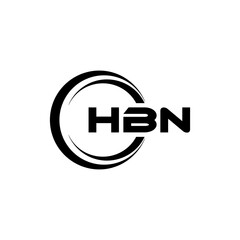 HBN Logo Design, Inspiration for a Unique Identity. Modern Elegance and Creative Design. Watermark Your Success with the Striking this Logo.
