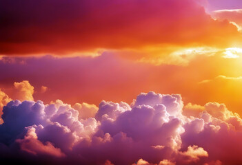 yellow abstract morning & nature cloudscape orange sky fluffy pink puffy blue day gradient cloud sunny purple sunlight sunshine spring tropical ray summer sun Colorful