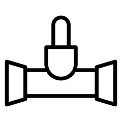 plumber line icon