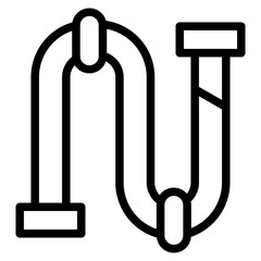 plumber line icon