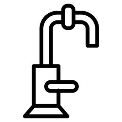 plumber line icon
