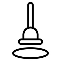 Obraz premium plumber line icon