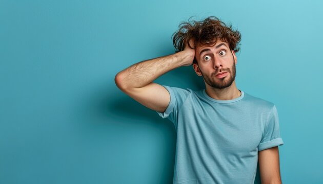 Man Expressing Surprise