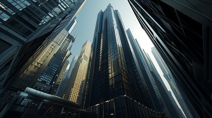 An Ultra-Modern Skyscraper Featuring Innovative Design: Redefining the Urban Landscape with Futuristic Architecture