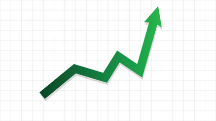 arrow graph going up stock diagram profit business grow economic boom financial surplus © PictureXpress