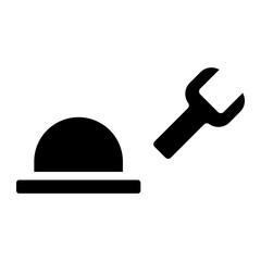 plumber glyph icon