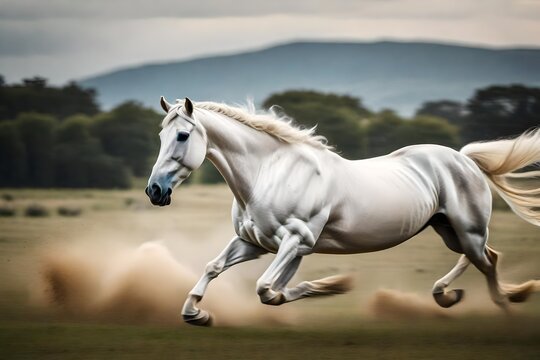 elegant white horse