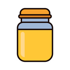 vector honey icon on white background