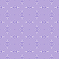 Seamless monochrome abstract geometric pattern. Lilac background.  - 758610800