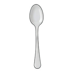 Spoon Hand Drawn Cartoon Style Illustration
