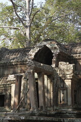 ruins of temple in archaeological site Cambodia