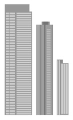 Obraz premium This is a gray building illustration. 