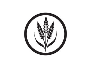 Agriculture wheat Logo Template vector icon design. Vector illustration.