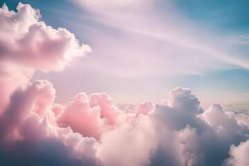 Soft pastel clouds