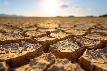 Zelfklevend Fotobehang Severe drought record heat  © rouda100