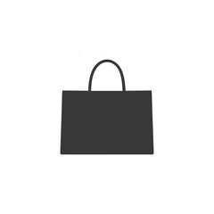 Shopping bag icon. Shopping bag symbol. Flat design style vector illustration.