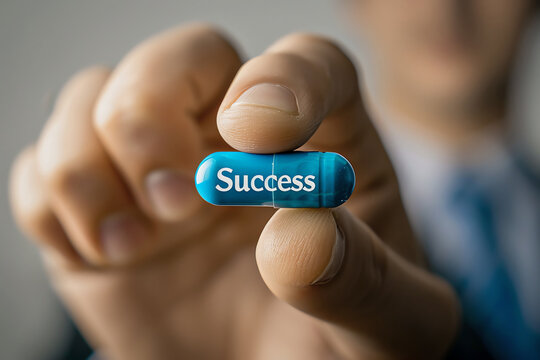 success pill concept, AI generated