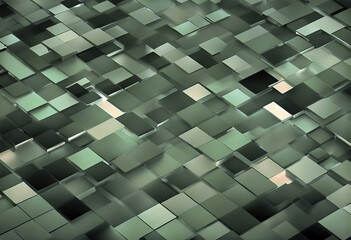 Green color geometric mosaic background stock illustration