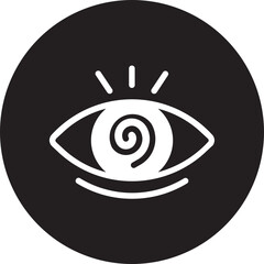 hypnosis glyph icon