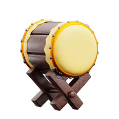 Fototapeta na wymiar 3D Islamic Drum Icon