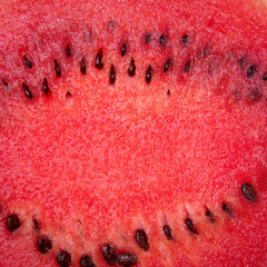 Red watermelon flesh with seeds