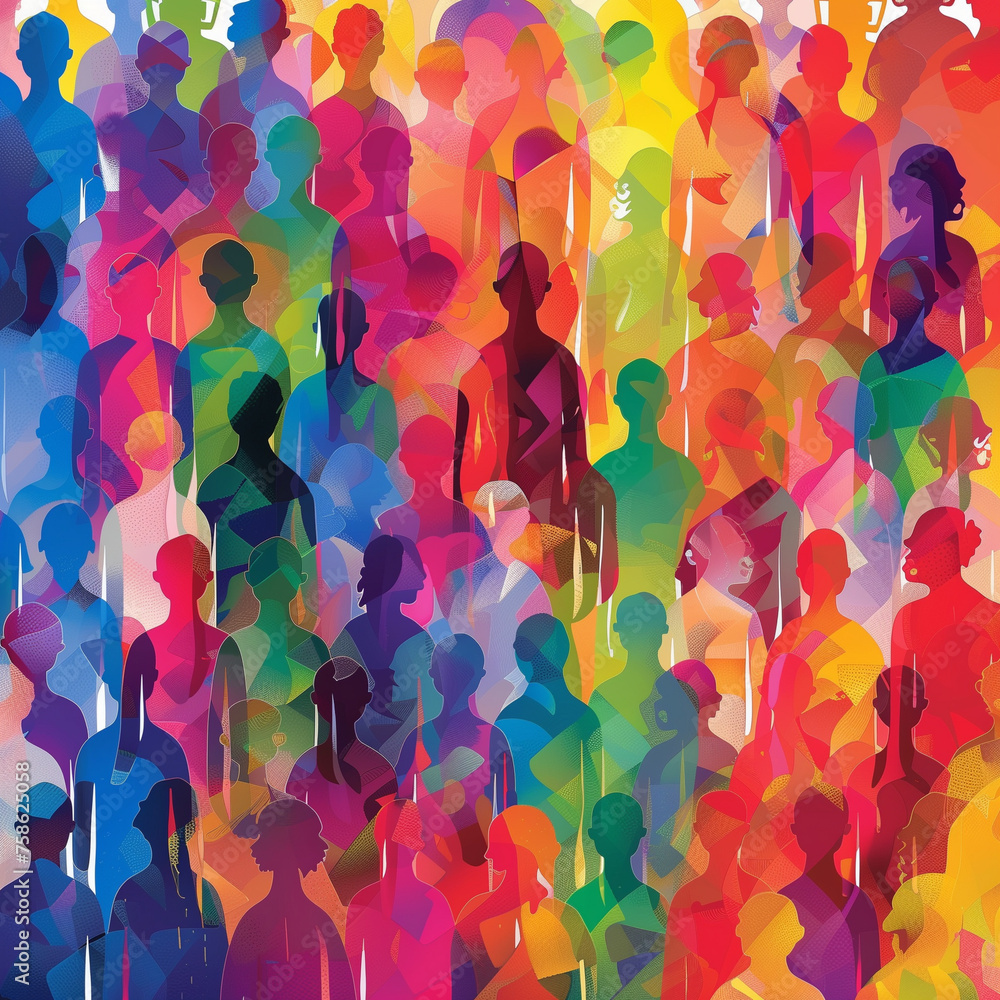 Poster a fun, bright background with colorful bubbles floating around