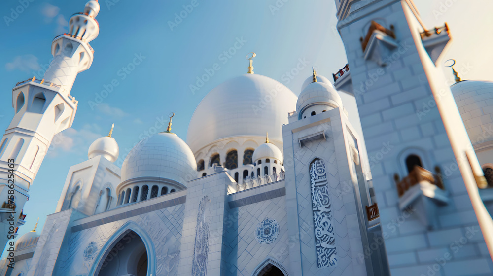 Wall mural sheikh zayed mosque sharja uae dubai