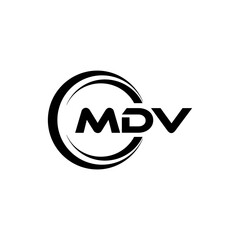 MDV Logo Design, Inspiration for a Unique Identity. Modern Elegance and Creative Design. Watermark Your Success with the Striking this Logo.