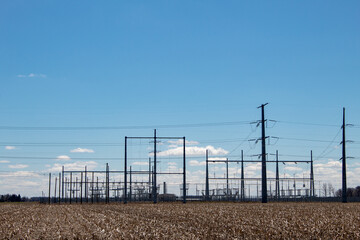 Electrical substation, power distribution system.