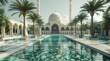 Foto op Plexiglas mosque united emirates - sheikh zayed mosque sharja uae dubai © sbjshah
