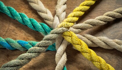 Unity in Diversity: Ropes Entwined in Collaboration for Strength and Synergy"