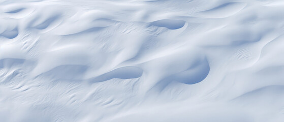 Obraz premium top view of mounds of white snow frozen texture ice surface on the ground