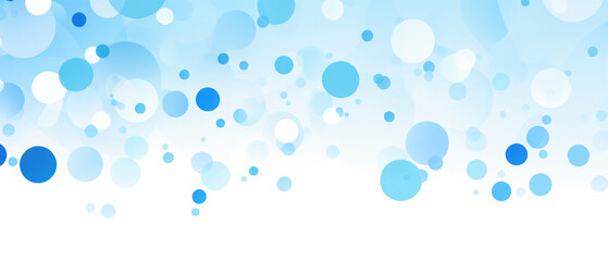 wide background simple blue polka dot circles smooth bokeh bubble ball pattern created with Generative AI Technology